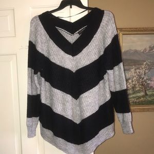 Lane Bryant Chevron stripe sweater